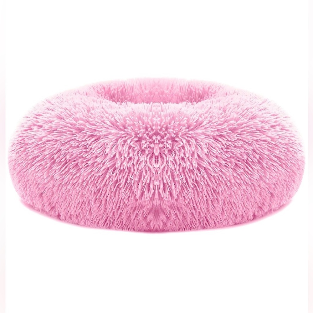 Fresh Fab Finds Pet Dog Bed Soft Warm Fleece in Pink, Size M/L, New